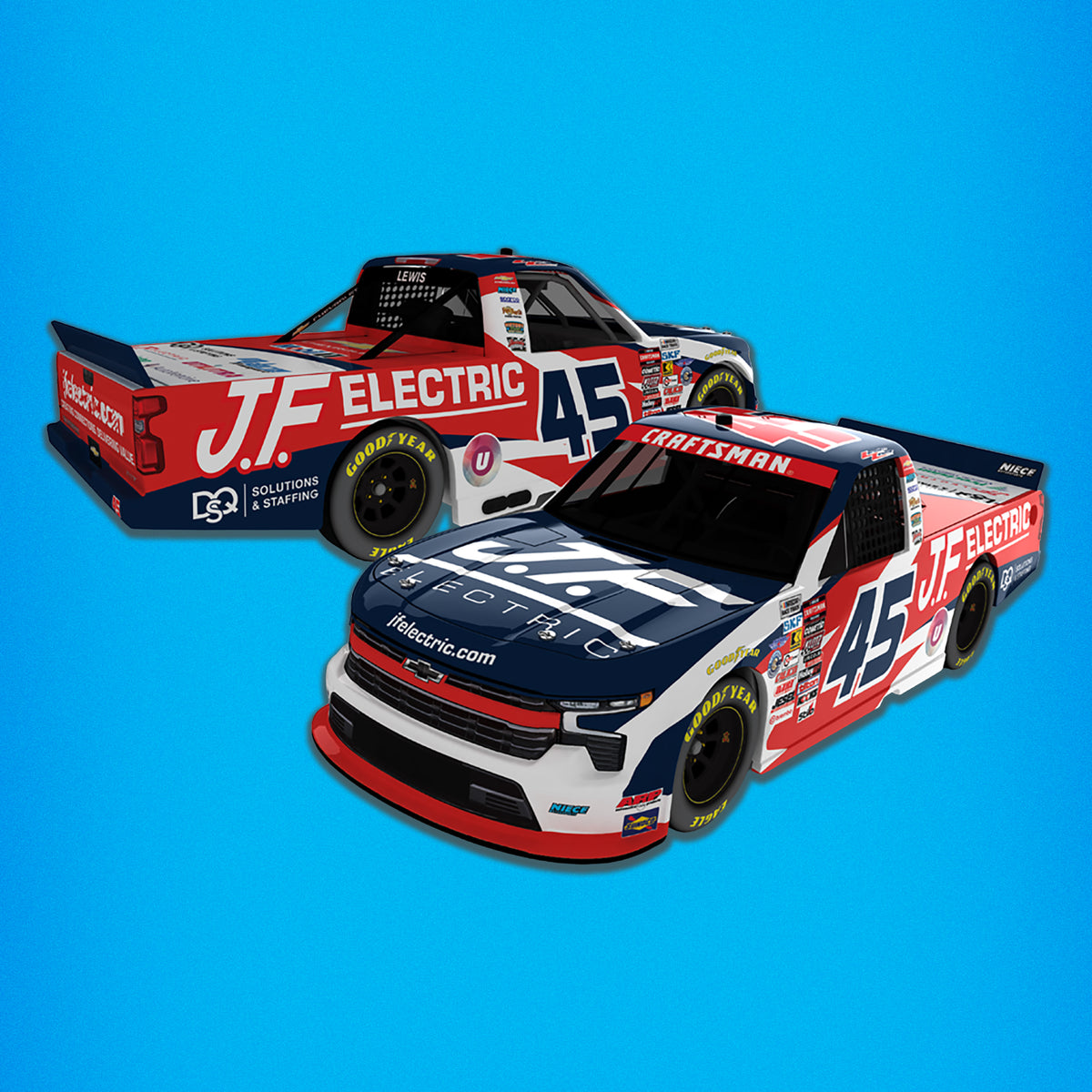 Landen Lewis 2026 JF Electric Diecast, 1:64