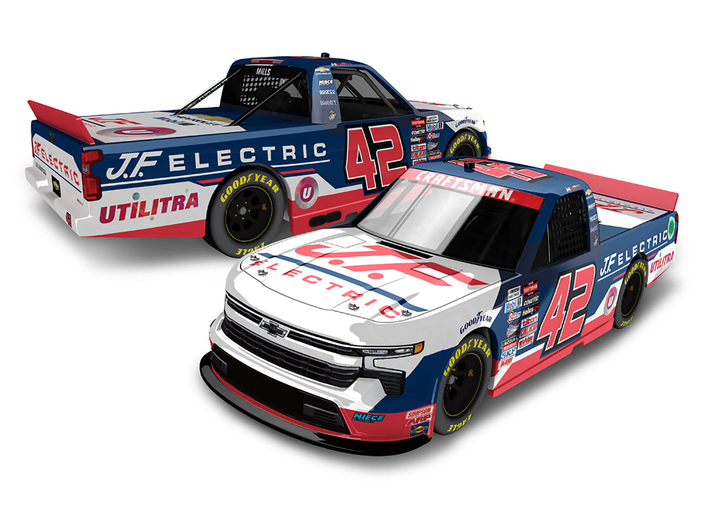 Matt Mills 2024 JF Electric Diecast, 1:24