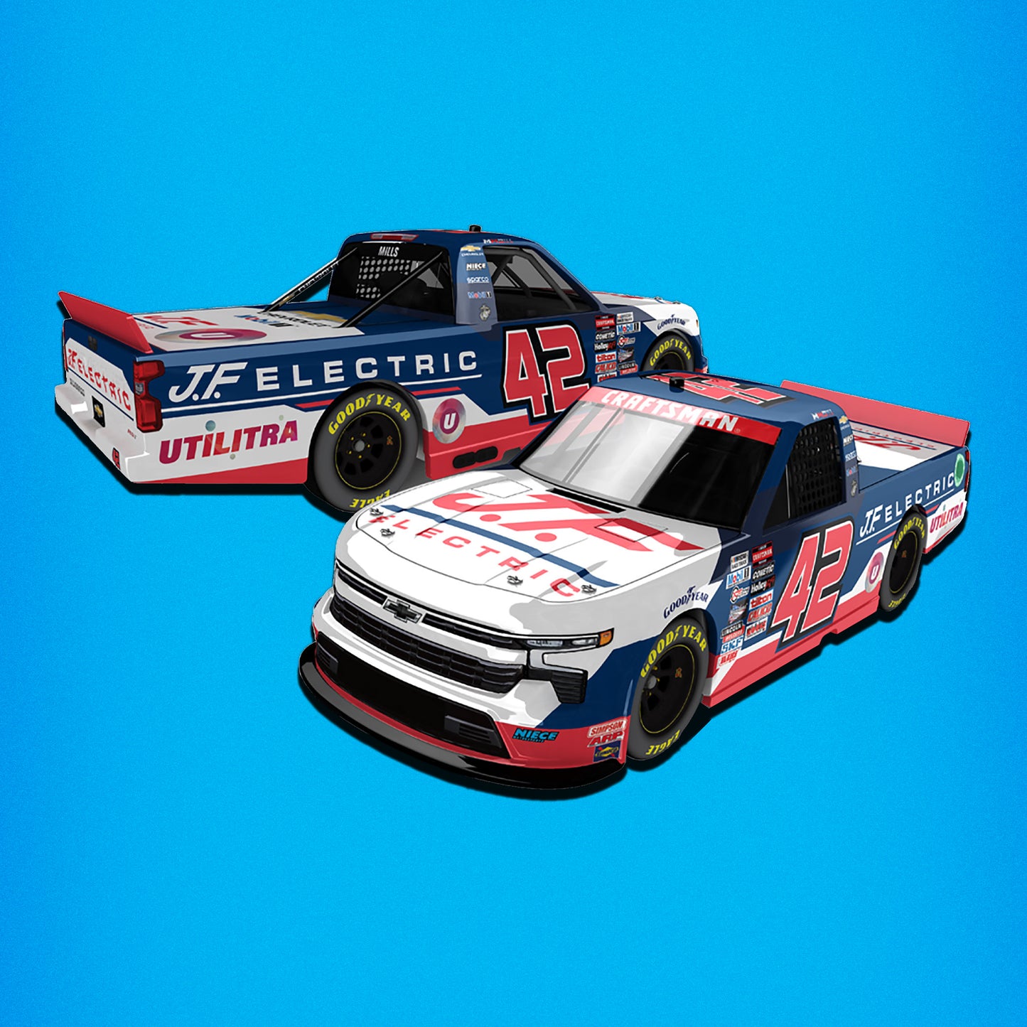 Matt Mills 2024 JF Electric Diecast, 1:64